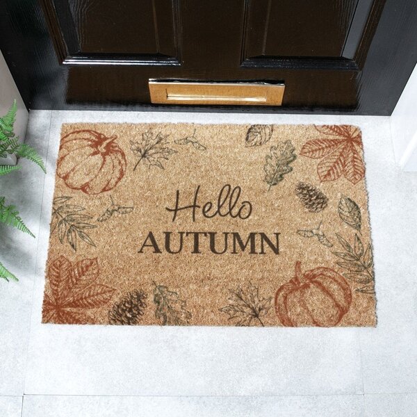 Zerbino in fibre di cocco 40x60 cm Hello Autumn – Artsy Doormats