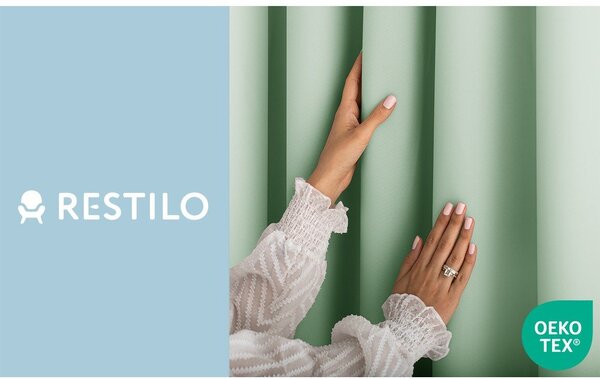 Tenda parzialmente oscurante color menta 140x250 cm Carli Tie – Restilo