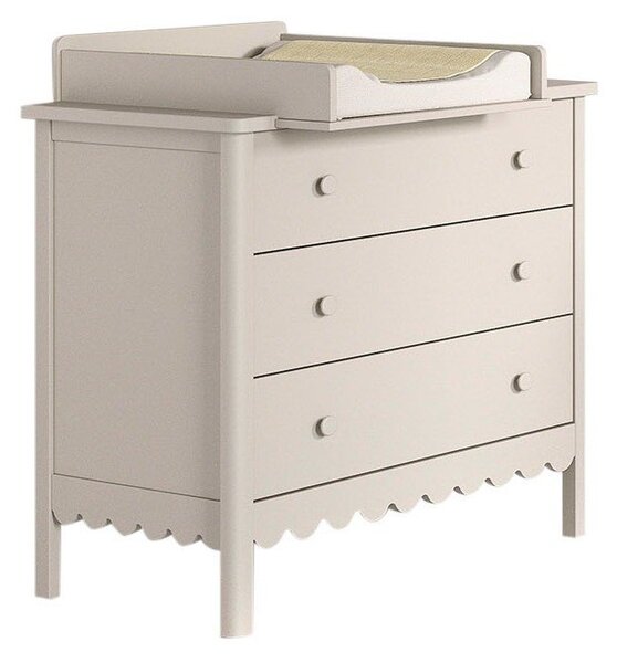 Cassettiera per bambini beige con fasciatoio 89x90x55 cm Swingo – Vipack