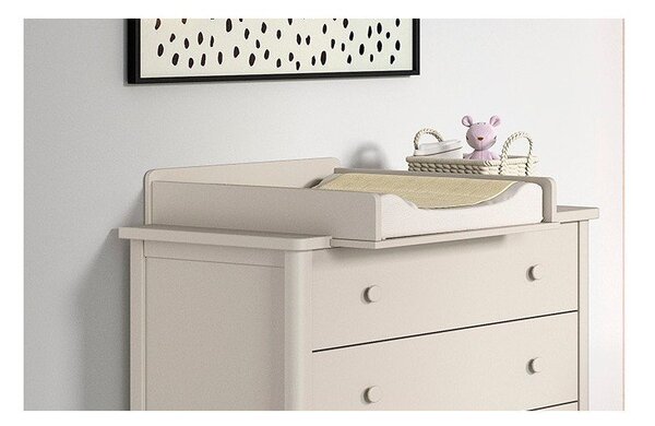 Cassettiera per bambini beige con fasciatoio 89x90x55 cm Swingo – Vipack
