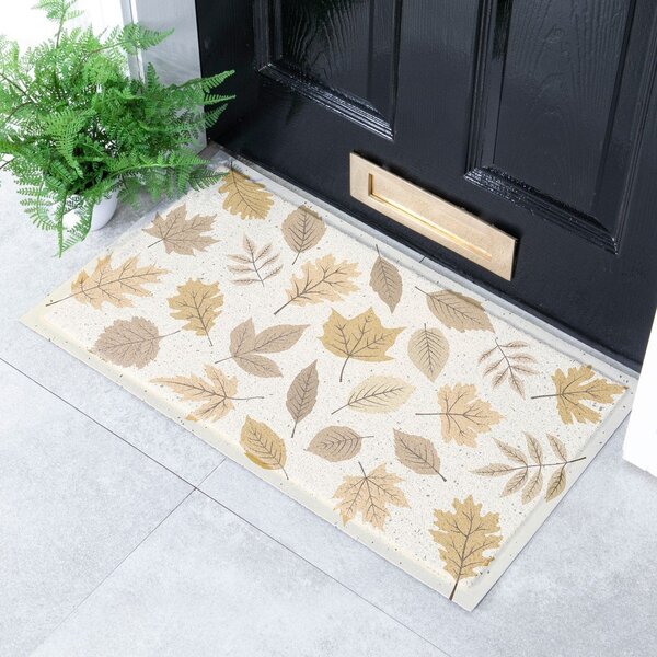 Zerbino 40x70 cm Autumn Neutral Leaves – Artsy Doormats