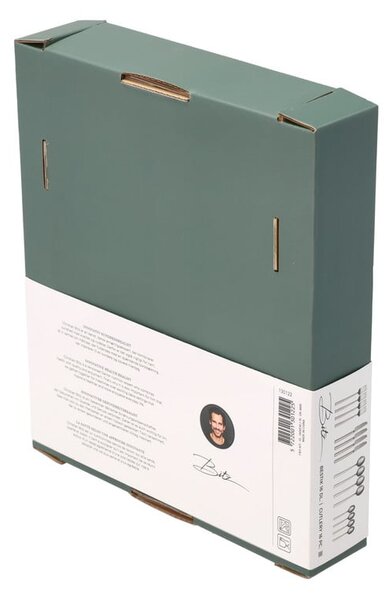 Posate color argento opaco in acciaio 16 pz – Bitz