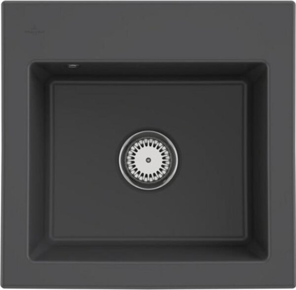Lavello da cucina Villeroy&Boch, lavello da cucina Subway 50 S Graphite 525x510mm, larghezza base 50cm