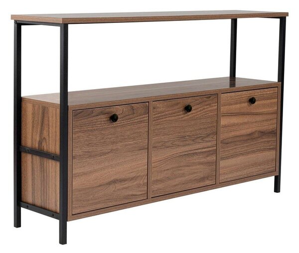 Tavolo consolle colore naturale scuro con effetto noce 29,5x120 cm Solace – Kalune Design