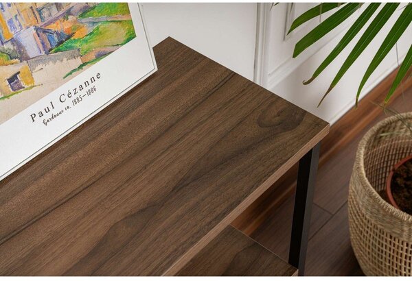 Tavolo consolle colore naturale scuro con effetto noce 29,5x120 cm Solace – Kalune Design
