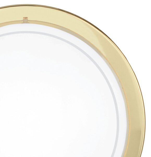 Plafoniera Contemporanea Planet 1 Acciaio Ottone 1 Luce E27