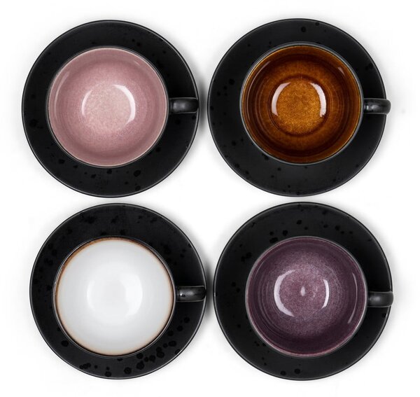 Tazzine in set nere in ceramica 4 pz 240 ml Gastro Black/Mix – Bitz