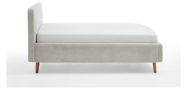 Letto singolo imbottito beige rete non inclusa 120x200 cm Mattis – Meise Möbel