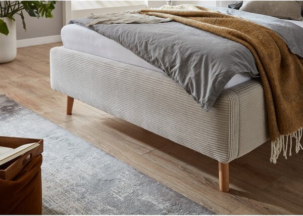 Letto singolo imbottito beige rete non inclusa 120x200 cm Mattis – Meise Möbel