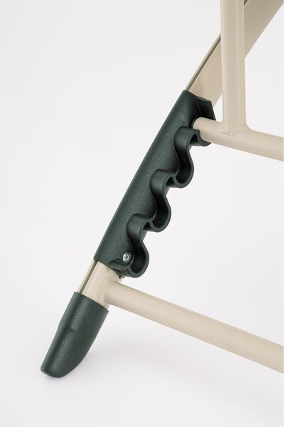 Sdraio da giardino beige in metallo regolabile/pieghevole Taylor – Bizzotto