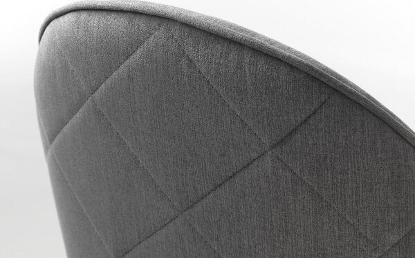 Sedia da pranzo grigia in imbottito con braccioli Minto – Unique Furniture