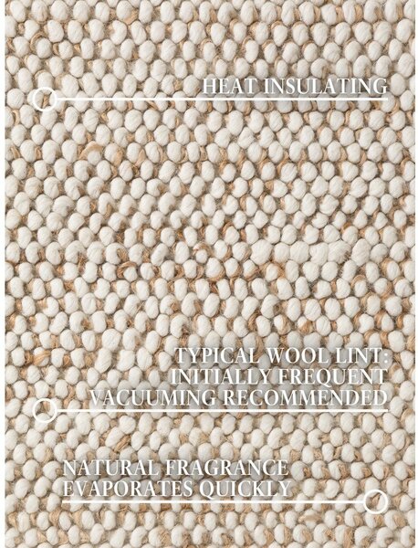 Tappeto beige tessuto a mano con lana 160x230 cm Peas - Villeroy&Boch