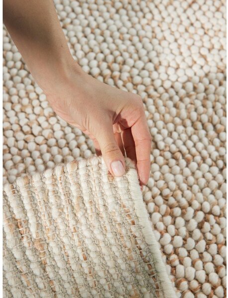 Tappeto beige tessuto a mano con lana 160x230 cm Peas - Villeroy&Boch