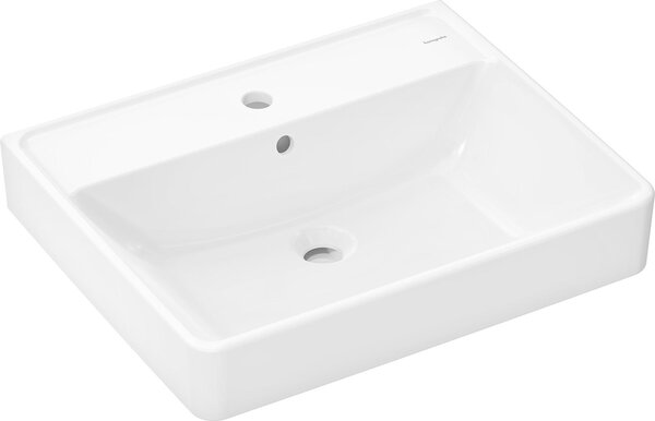 Hansgrohe Xanuia Q lavabo, avec trou pour robinet, avec trop-plein, 600x480mm, SmartClean, blanc, 61010450, 61010450