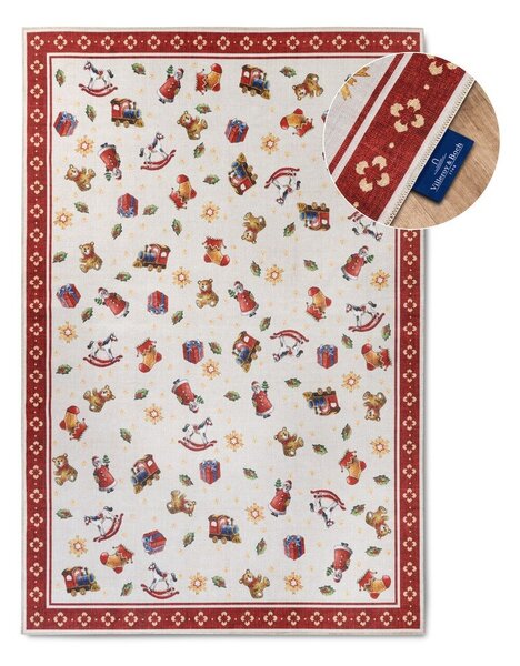 Tappeto rosso con motivo natalizio 160x230 cm Red Christmas - Villeroy&Boch