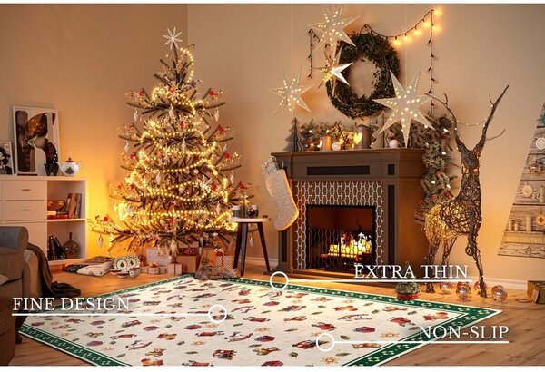 Tappeto verde con motivo natalizio 160x230 cm Green Christmas - Villeroy&Boch