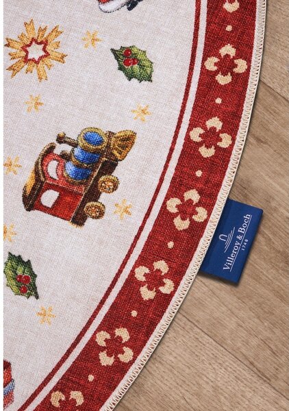 Tappeto rotondo rosso con motivo natalizio ø 150 cm Red Christmas - Villeroy&Boch