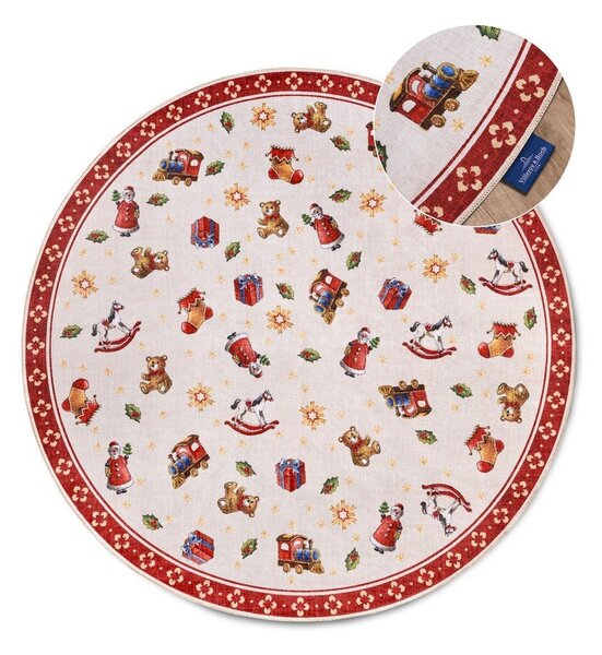 Tappeto rotondo rosso con motivo natalizio ø 150 cm Red Christmas - Villeroy&Boch