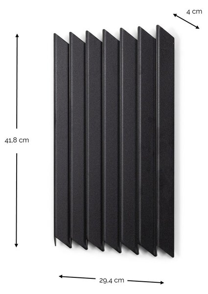 Attaccapanni da parete nero in metallo 29 cm Sensu – Spinder Design