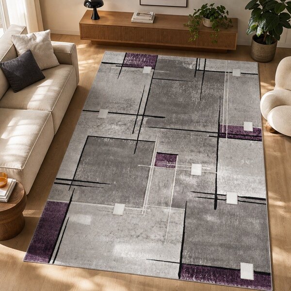 Tappeto grigio e viola , 120 x 170 cm Detroit - Universal