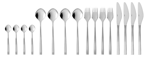 Posate argentate in acciaio inox 16 pz Fuga – Gense