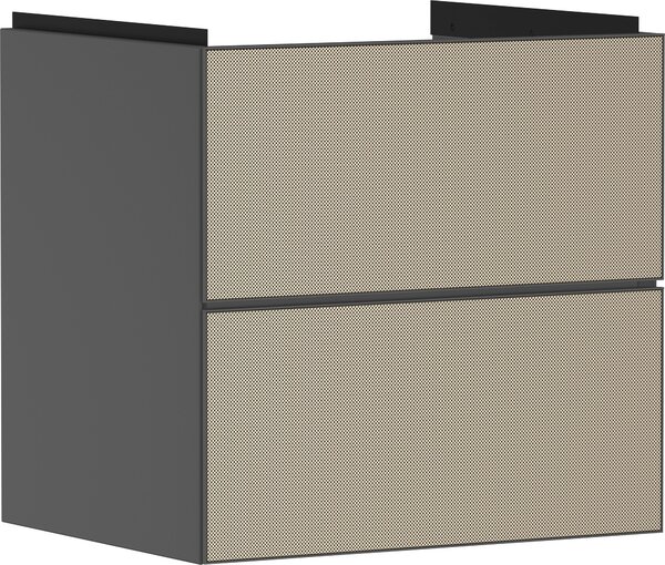 Hansgrohe Xevolos E Armoire sous lavabo, 2 tiroirs, SoftClose, 580x475x555mm, pour lavabo, 54177390, 54177390