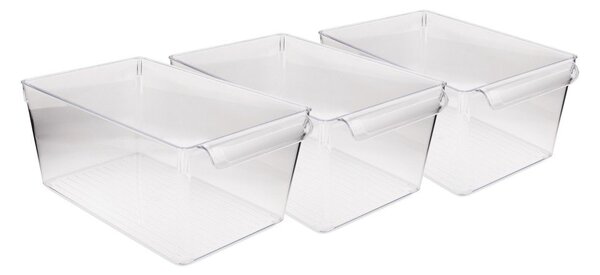 Organizer da frigo in plastica 3 pezzi - Hermia