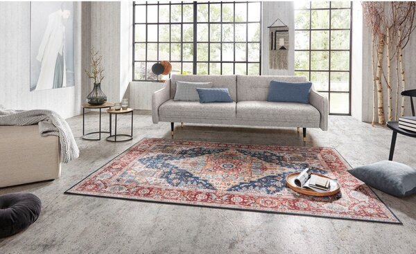 Tappeto blu scuro-rosso , 160 x 230 cm Sylla - Nouristan