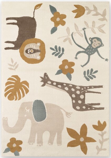 Tappeto per bambini color crema 120x170 cm Animal Safari – Hanse Home