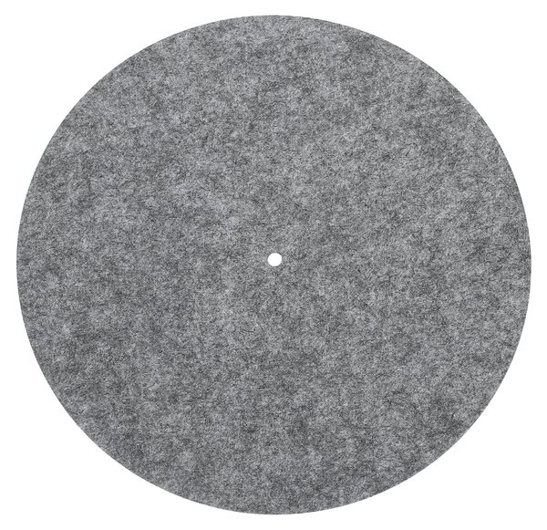 Piatto girevole, colore grigio scuro, diametro 25,4 cm, con rivestimento in feltro per ridurre le vibrazioni