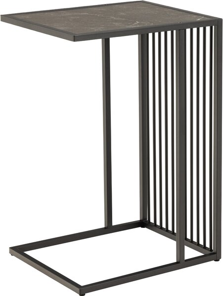 Strington tavolino angolare 35x43x63cm marmo decor, nero