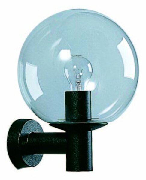 Lampada a parete verticale nera 660639