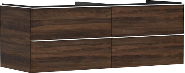 Hansgrohe Xelu Q Meuble sous-lavabo, 1360x550, 4 tiroirs, pour vasques à poser, sans découpe de siphon, 54089700, 54089700