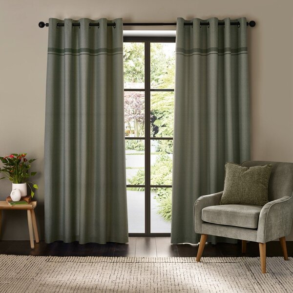 Tende in set verdi 2 pz 117x137 cm Melville – Catherine Lansfield