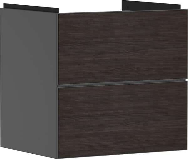 Hansgrohe Xevolos E Armoire sous lavabo, 2 tiroirs, SoftClose, 580x475x555mm, pour lavabo, 54177730, 54177730