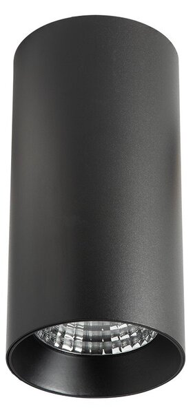 DOTLUX Luce LED SLIMvario Ø80x160mm 18W 3000K soffitto nero spot rotondo