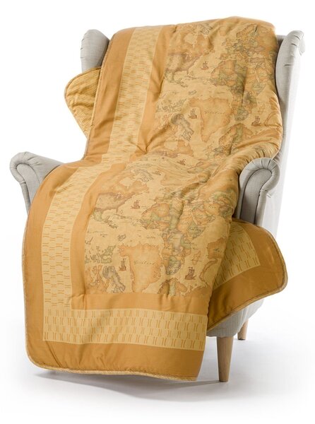 Plaid In Raso Di Cotone Geo Classic CM. 130X170 Alviero Martini 1A Classe Geo Caleffi