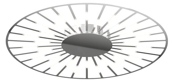 Plafoniera-Applique Moderna Around You Metallo Cromo Led A Vista 61W 3000K