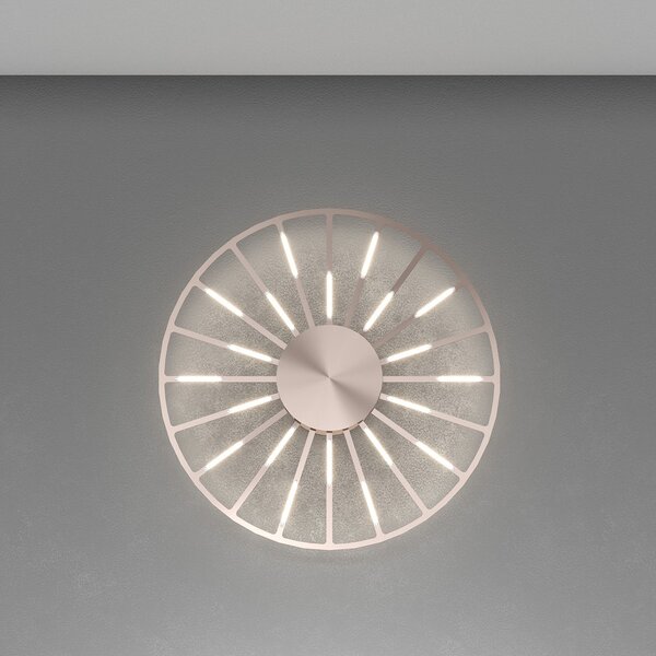 Plafoniera-Applique Around You Metallo Rosato Satinato Led A Vista 41W 3000K