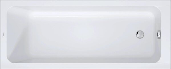 Duravit D-Code baignoire, 1700x700mm, rectangulaire, version encastrable, 155 litres, 1 inclinaison du dossier, blanc ultra-brillant, 700670000000000, 700670000000000