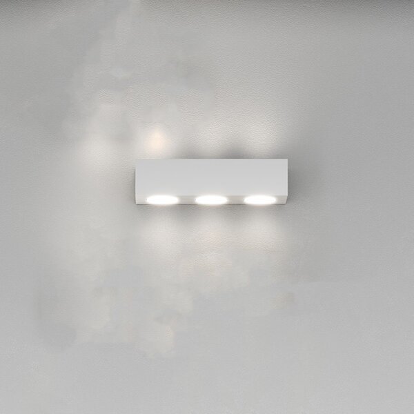 Applique Moderna Area Metallo Bianco 6 Luci Gx53