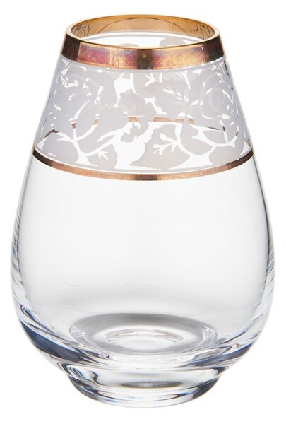 Bicchiere in Vetro e Oro (H. 12 cm) - Senza Scatola