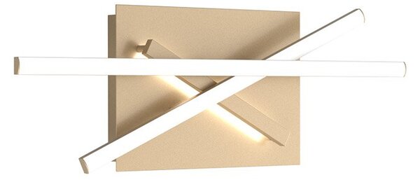 Applique Moderna Dna Alluminio Oro Led 30W
