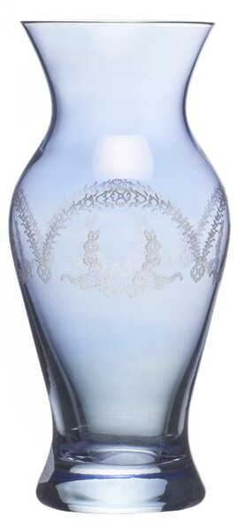 Bomboniera per matrimonio. Vaso Barocco in Cristallo azzurro cm. H. 16 - Senza Scatola