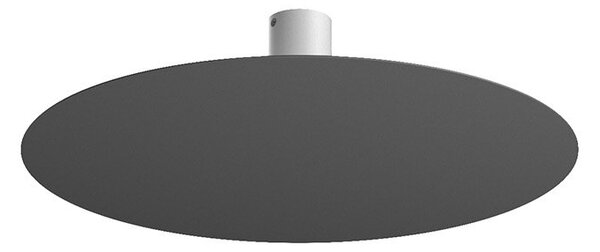 Plafoniera Moderna Disk Metallo Antracite 7 Luci Gx53