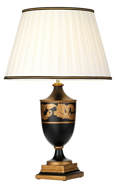 Lampada Da Scrivania Contemporanea Narbonne Legno Oro E Nero 1 Luce E27