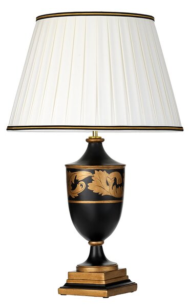 Lampada Da Scrivania Contemporanea Narbonne Legno Oro E Nero 1 Luce E27