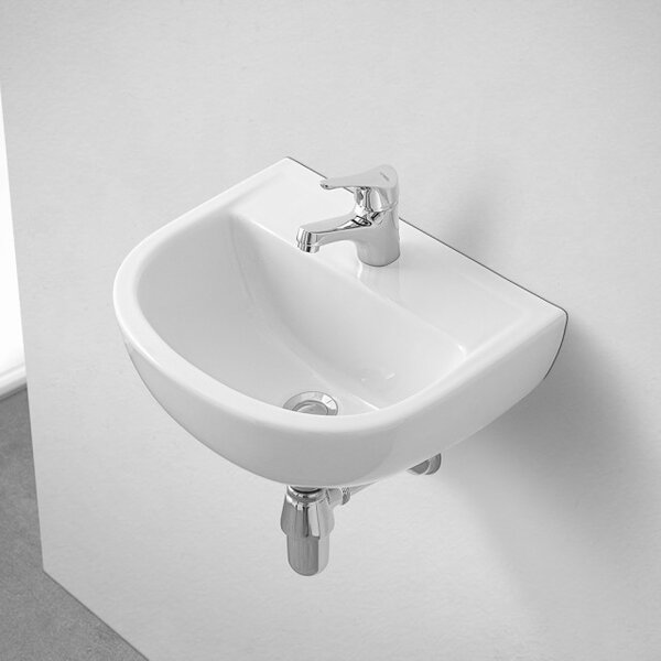 Kamalu - lavabo piccolo da appoggio 34 cm in ceramica litos-233