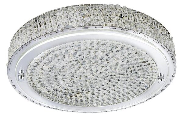 Searchlight 2714CC - Plafoniera LED FLUSH LED/24W/230V diametro 40 cm cromo