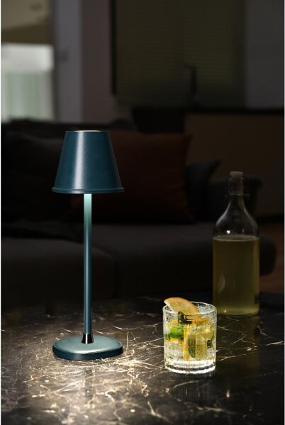 Retlux - LED Lampada da tavolo ricaricabile dimmerabile LED/3W/1800 mAh blu scuro